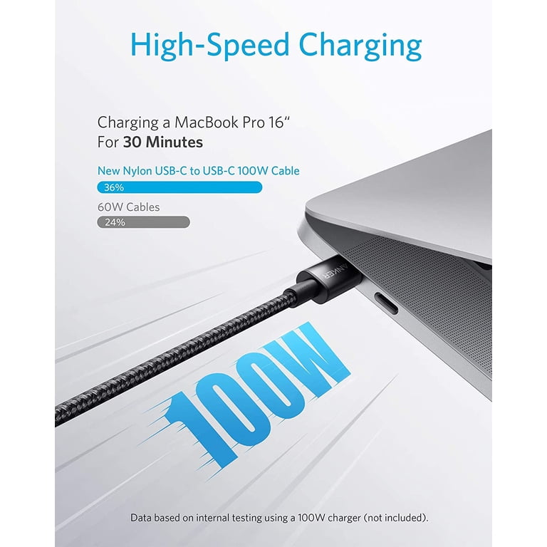 Anker 10 ft USB-C to USB-C Cable, 100W Fast Charging photo 7