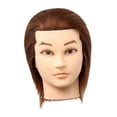 thumbnail image 3 of Vaveren Hair Mannequin Head Portable Doll Head for Braiding Hairdresser Hair Styling Brown, 3 of 8