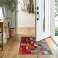 thumbnail image 2 of ODIKA 2'x3' Washable Doormat Gradient Tile Checkerboard Design Contemporary Abstract Squares for Entryway, Kitchen, Laundry Room, Non-Slip, Low Pile, 2 of 7