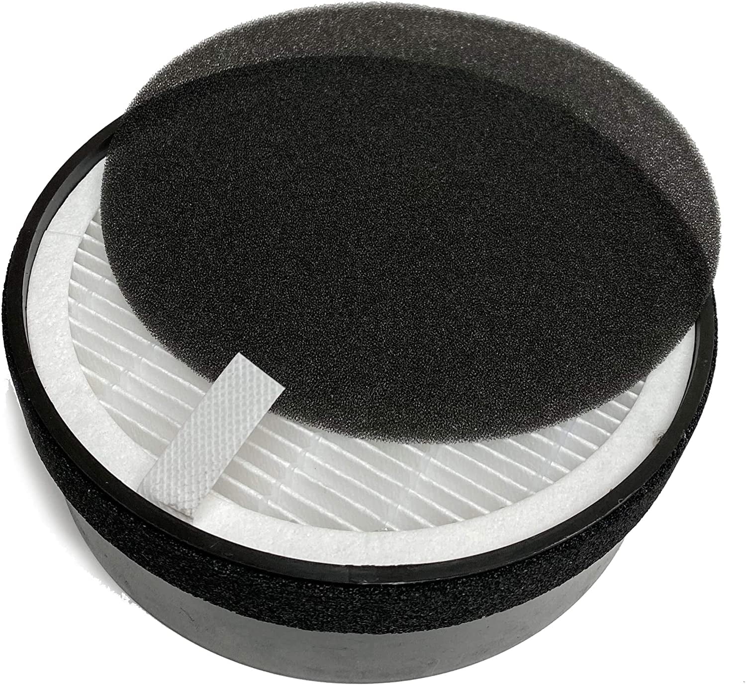 True HEPA Air Filter Replacement Compatible with hOmeLabs Compact Air Purifier with Night Light Office Bedroom, 2 Units