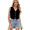 Black, variant on LYMAYTER Women Denim Vest Sleeveless V neck Button Down Casual for Jean Waistcoat Vest Tops S-XL