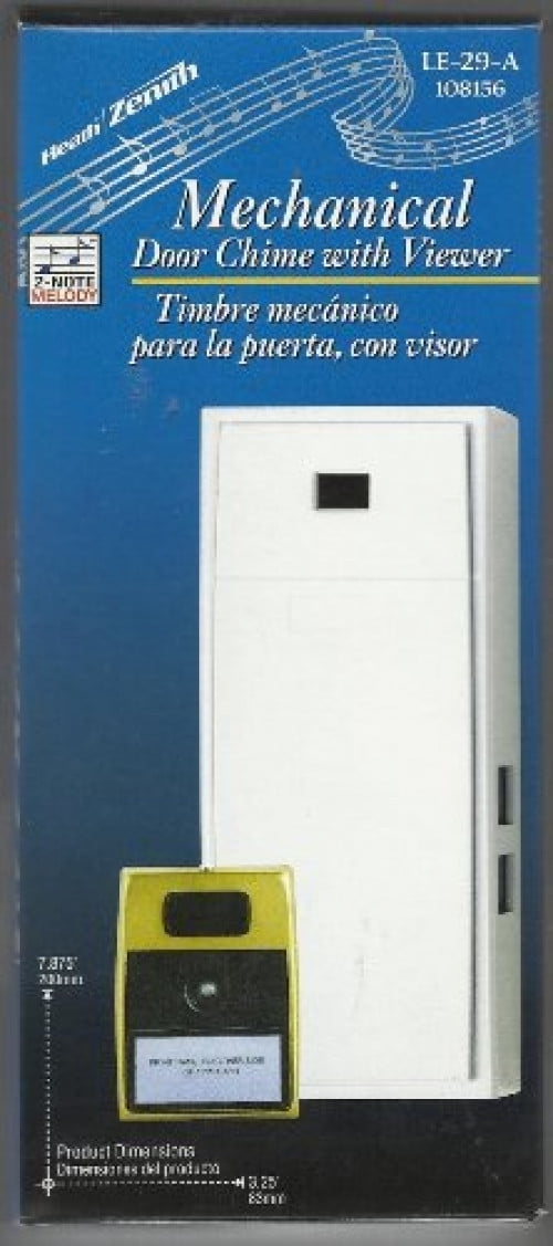 HEATH ZENITH WIRELESS MECHANICAL DOOR CHIME WITH VIEWER ...