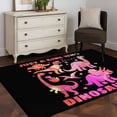 thumbnail image 3 of Kitchen Mats for Floor 3x5 Ft, Pink Dinosaur Non Slip Area Rugs for Kitchen Bedroom Entryway, JUST A Boy Who Loves Dinosaur Jungle Animals Washable Carpet Runner Rug Floor Mats for Bedroom, 3 of 8