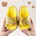 thumbnail image 3 of Pantuflas para niños con dibujos de osos para niñas, antideslizantes, con fondo suave, para el baño, para interiores y exteriores, de verano, 3 of 6
