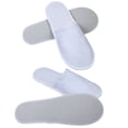 thumbnail image 2 of 40 Pares de Pantuflas Desechables con Punta Cerrada para Mujeres Y Hombres Pantuflas Desechables Antideslizantes de Felpa Cepillada Ultrafinas para Hotel Y Hogar, 2 of 7