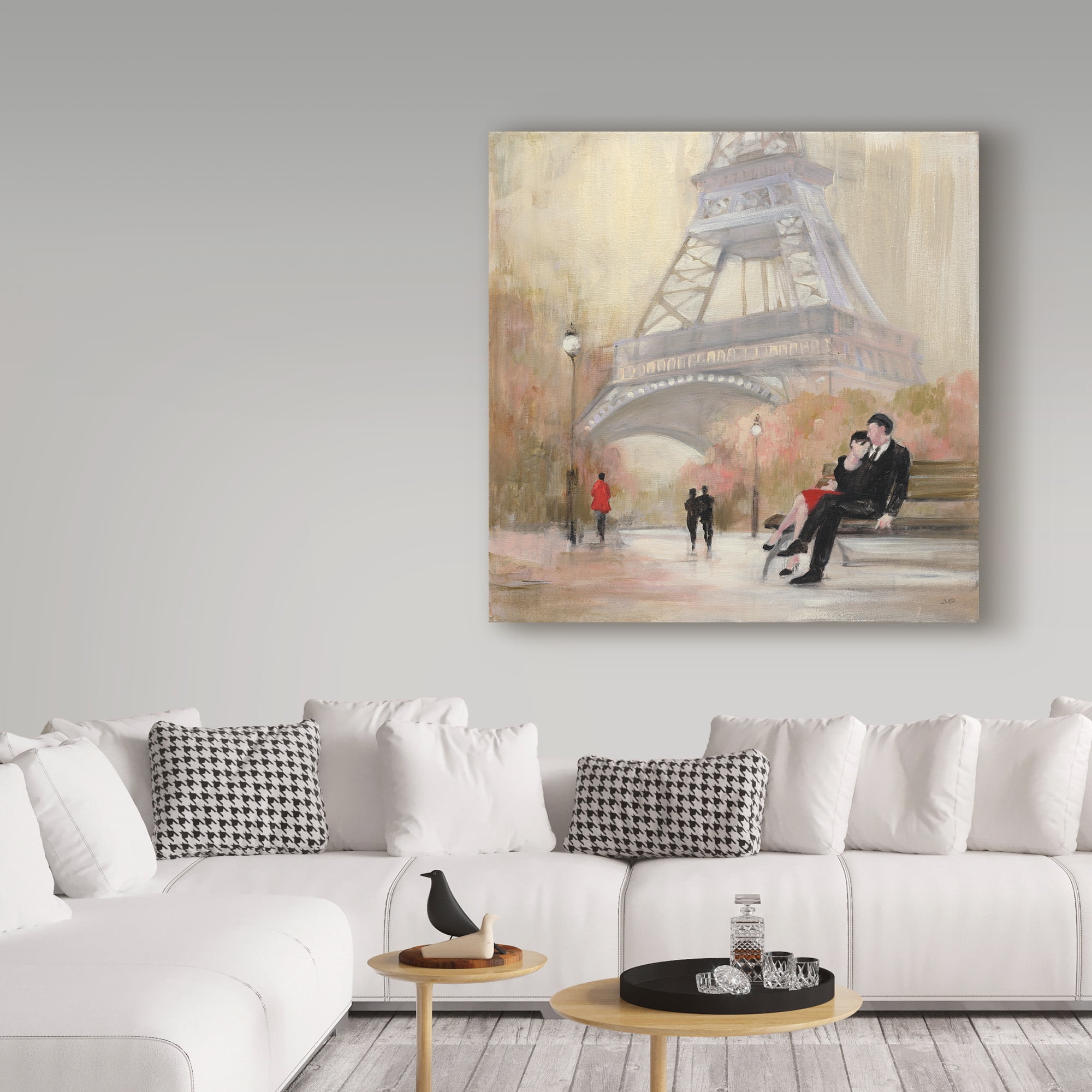 Trademark Fine Art 'Romantic Paris I Red Jacket' Canvas Art by Julia Purinton