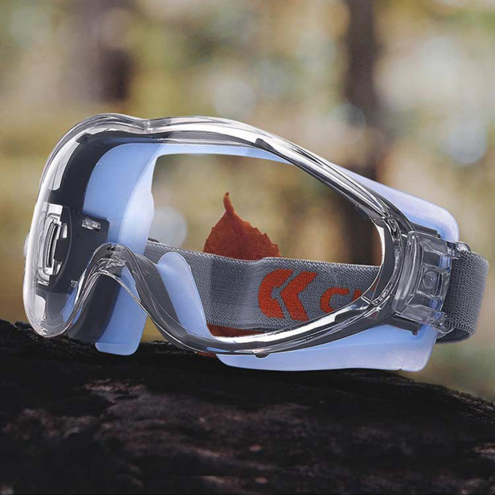 Anti-Fog Safety Goggles with Detachable Visor, Impact-Resistant Protective Glasses with Silicone Seal and Adjustable Strap for Construction, Lab, Industrial and Outdoor Work
