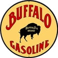 thumbnail image 1 of Placa Metal Vintage BUFFALO Gasolina Pintura Hierro Redonda Arte La Pared 30x30cm, 1 of 9