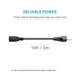 thumbnail image 5 of LujingZ 10ft 3 Prong AC Power Cord Universal Cable Replacement Compatible with Computer Monitor TV Horizon Fitness Superfit BowFlex Sole Treadmill and Exercise Equipment, 5 of 5