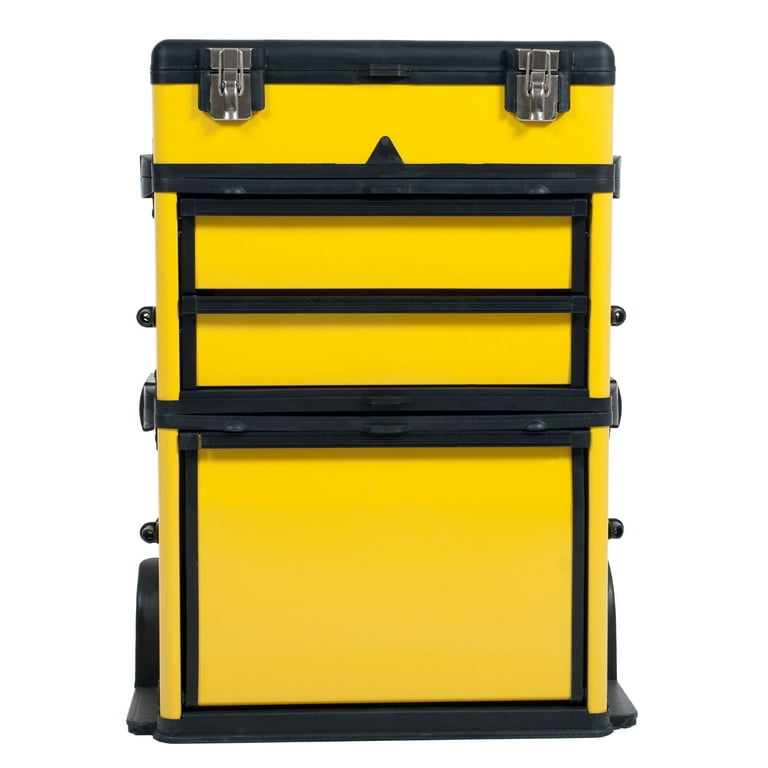 Stalwart mobile stacking portable on sale metal trolley tool box chest