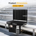 thumbnail image 3 of LIFERECORD Foldable Stadium Seat Chair with Back Support, Portable Bleacher Seat for Sports Games, Concerts, Parks - 225 lbs Capacity, Waterproof 600D Oxford Fabric, Dual Carry Options, 3 of 8