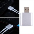 thumbnail image 3 of tarjeta de sonido USB USB Audio 12Mbps Externa de 7.1 Canales 3D Estéreo de Sonido Tarjeta Adaptador Aluminio Magideal tarjeta de sonido USB, 3 of 7