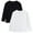 Black+White, variant on Aideaone Toddler Boys Long Sleeve Shirts Kids Basic Cotton T-Shirts 2PC Crewneck Tees for Boys 2-7T