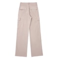 thumbnail image 3 of Timegard Pants for Women Straight Leg Solid Color Cargo Pants Lounge Pants with Pockets Fall Outdoor, 3 of 5