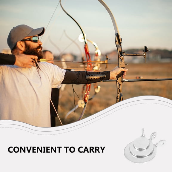 TEHAUX Manganese Steel Archery Training Tool Compact Durable Hanging Design for Training 3Pcs