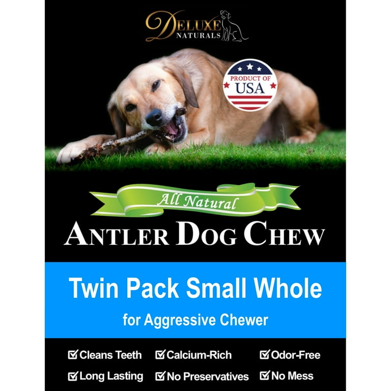 Deluxe Naturals Small Whole Elk Antler Chews, 2 Pack photo 8
