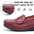 thumbnail image 4 of CHICVOMEY Classic Comfort Flats for Women Loafers Business Casual Loafers Shoes with Arch Support Penny Loafers Slip On Dressy Shoes Flats for Walking&Work, 4 of 10