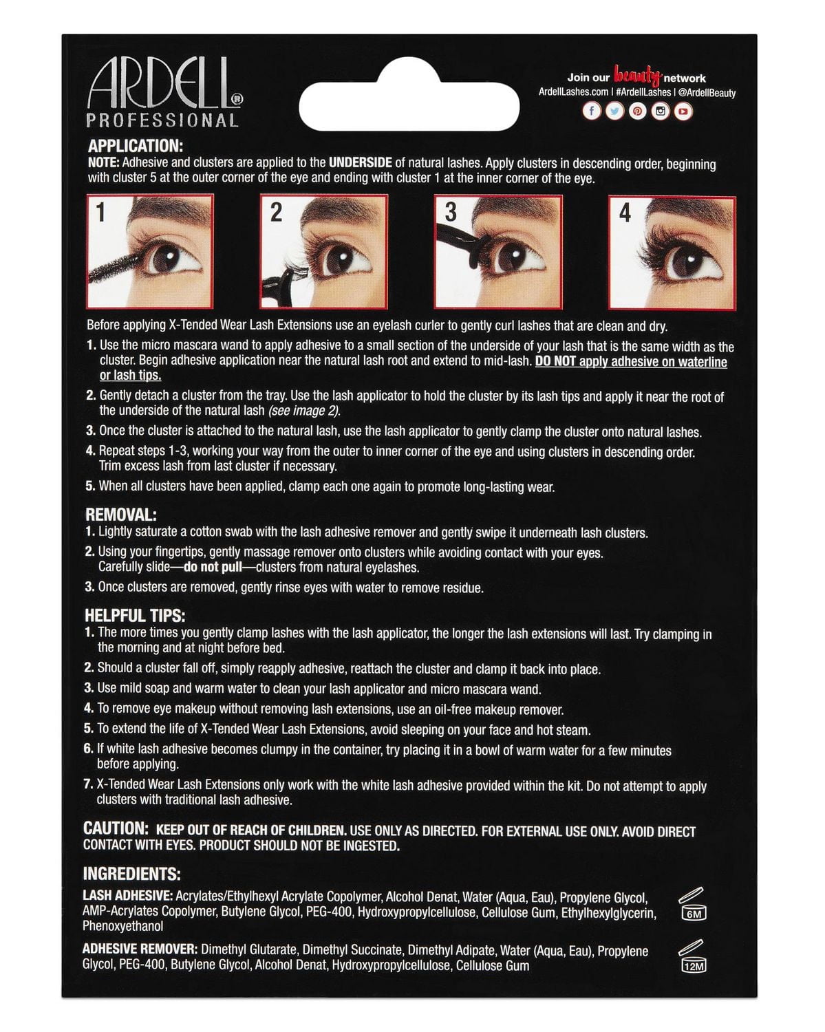 Ardell X-Tended Wear Demi Wispies - Complete Kit