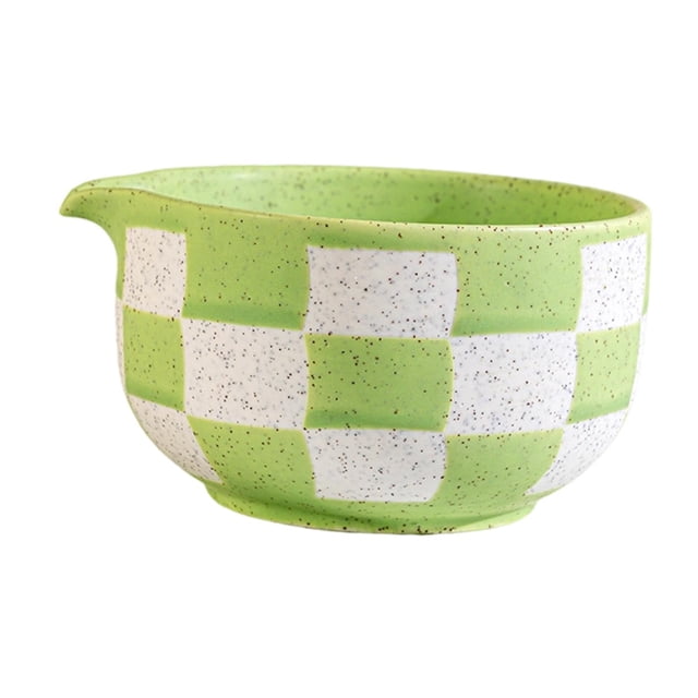 GROWTH TANK Ceramic Matcha Bowl Traditional Porcelain Tea Bowl for Kitchen Tea House Men Green