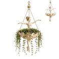 thumbnail image 5 of Ballerina Hanging Flower Pot, Whimsical Dancer Design with Sculpted Pose, Decorative Hanging Garden Container for Flowers, Vines, Herbs, Patio, Balcony, Porch, Living Room, Garden Decor, 5.91in, 5 of 10