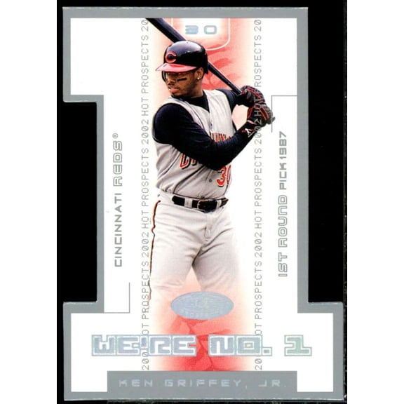 Ken Griffey Jr. Card 2002 Hot Prospects We're Number One #KG