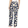 thumbnail image 3 of Goofa Daisy Floral Printed Soft Pajama Pants for Women, Wide Leg Comfy Casual Lounge Yoga Pants-Medium, 3 of 9