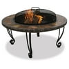 Endless Summer 34 Inch Outdoor Wood Burning Marble and Slate Fire Pit | WAD820SP