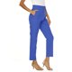 thumbnail image 4 of ICHUANYI Clearance Fashion Women Plus Size Casual Solid Elastic Waist Pocket Loose Pants(Blue, L) ICHUANYI WER2023080706474, 4 of 8