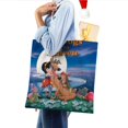 thumbnail image 4 of All Dogs Go to Heaven Bolso de tela con estampado de lienzo para mujer, bolsa de compras reutilizable y estética, con cremallera interior, regalo para mujer,38*45cm., 4 of 6