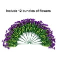 thumbnail image 4 of Flores artificiales HyeFlora Purple Morning Glory Outdoors, 4 of 9