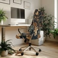 thumbnail image 3 of Xixirimido Retro Forest Camo Print Office Chair Covers, Stretch Computer Boss Chair Cover with Button High Back Chair Slipcover Anti-Dust Rotating Chair Cover for Home Office, Large, 3 of 6
