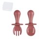 thumbnail image 1 of Juego de vajilla, cuchara y tenedor de PP para bebés y niños pequeños, destete del bebé antiasfixia y alimentación independiente Zhivalor BST3040470-3, 1 of 5