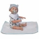 thumbnail image 5 of Muñeca Reborn Baby Doll, juguete de baño para bebés, cuerpo completo de silicona, ojos abiertos con ropa, 20 pulgadas, 50 cm, regalos bonitos realistas, juguete para niño, dinosaurio azul 1 1, 5 of 5