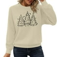 thumbnail image 2 of Christmas Tree Sweatshirts for Women 2025 Long Sleeve Crewneck Pine Tree Graphic Sweatshirt Xmas Holiday Pullover Tops, 2 of 7