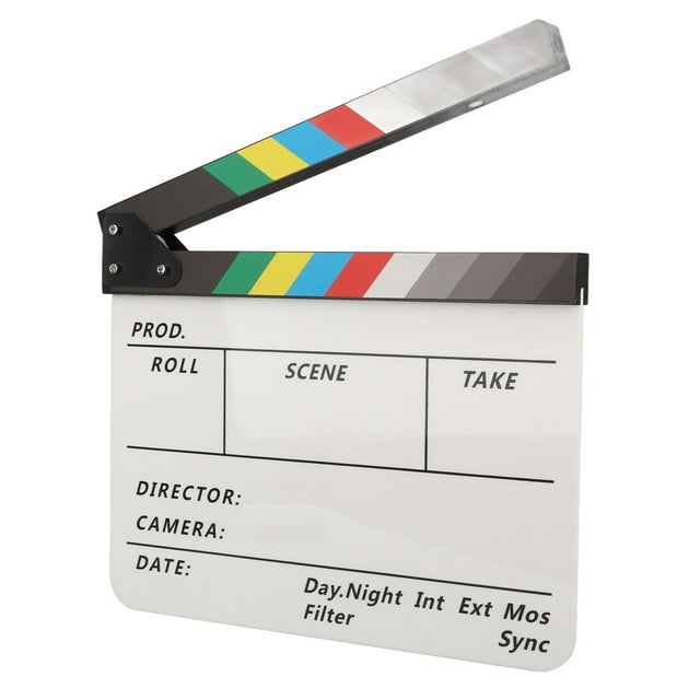 Tablero de claqueta de cine, tablilla de cine, sonido nítido, accesorio para filmación de películas, tablilla de director de cine, respuesta rápida