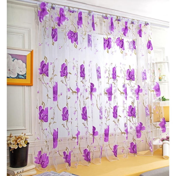 Cortinas 3D de lujo con bordado floral para el hogar tela Ehuebsd de tul transparente para cocina dormitorio y sala de estar oferta