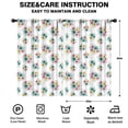 thumbnail image 2 of Pioneer Flower Floral Print Pattern Teens Curtains,Teens Insulated Curtains Set Of 2,Bedroom Essentials,Toddler Room Decor 52"x84", 2 of 5