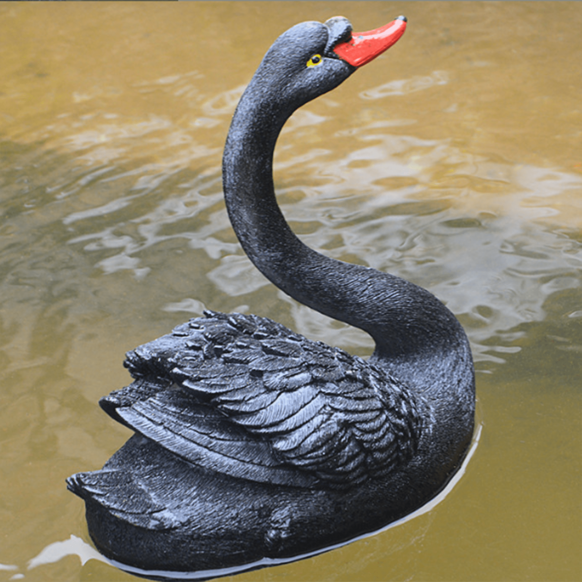 2x Plastic Swan Floating Decoy Hunting Bird Deterrent Repeller Garden Scarer 