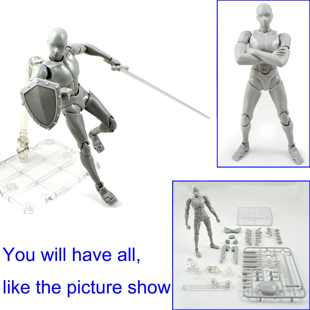 Drawing Action Figure Drawing Models,Man & Women Drawing Mannequin Body Kun Doll Body-Chan Action Figure DX Set with Accessories Kit Painting Suitable for Artist