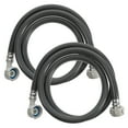 thumbnail image 1 of Miangastore Plastic Washing Machine Quick Connector Black 2Pcs 59.1X1.6In, 1 of 9