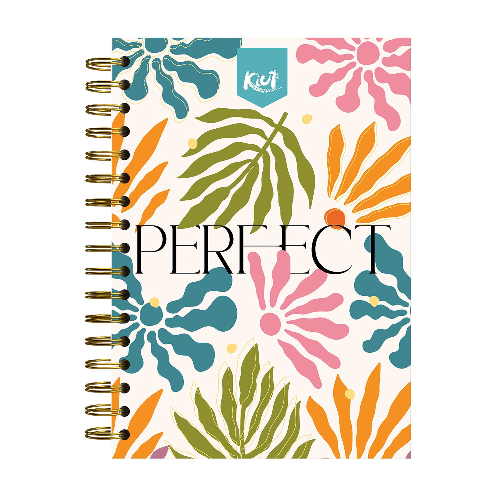 Norma Kiut Mid Wide Rule Spiral Notebook 6.6" x 9" Multicolor 180 Sheets