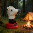 thumbnail image 4 of Yvsxxv 1 White Solar Powered Horse Figurines Bobble Head Car Dashboard Figurines for Home Desk, 4 of 7