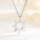 thumbnail image 4 of Collar de sol con colgante de sol de plata de ley con cadena de acero inoxidable 22+2, regalo para hombres y mujeres, 4 of 5