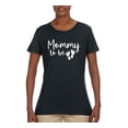thumbnail image 2 of Wild Bobby, Mommy to Be Pregnancy Reveal Gift Parents to Be, Pop Culture, Women Graphic Tee, Black, Large, 2 of 3