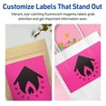 thumbnail image 4 of Avery Printable Rectangle Labels, Neon Magenta, 5" x 7", 40ct, 4 of 11