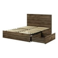 thumbnail image 2 of South Shore Musano Queen 2-Drawer Complete Bed, in Natural Walnut, 2 of 14