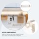 thumbnail image 5 of Toallero doble barra de toalla soporte de pared soporte de toalla de acero inoxidable para baño, 5 of 6