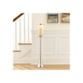 thumbnail image 4 of Elegant Glass Hurricane Candle Holder for Home Decor - Decorative Tall Pillar Candlestick Holder for Table Centerpieces - Stylish Living Room Decor, Entryway, and Hallway Accent - 43", Silver, 4 of 12