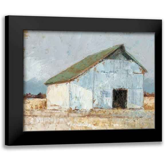 Harper, Ethan 14x12 Black Modern Framed Museum Art Print Titled - Whitewashed Barn I