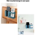 thumbnail image 3 of SURJDE 2 Pack Phone Stand, Cell Phone Holder for Bed, Wall Mount Phone Holder, Self-Adhesive Storage Organizer Box, Remote Control Mobile Phone Plug Wall Holder, 3 of 7